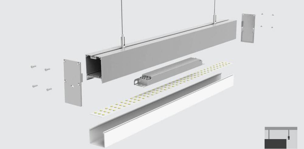 SUSPENDED-LED-PROFILE- 3D Max